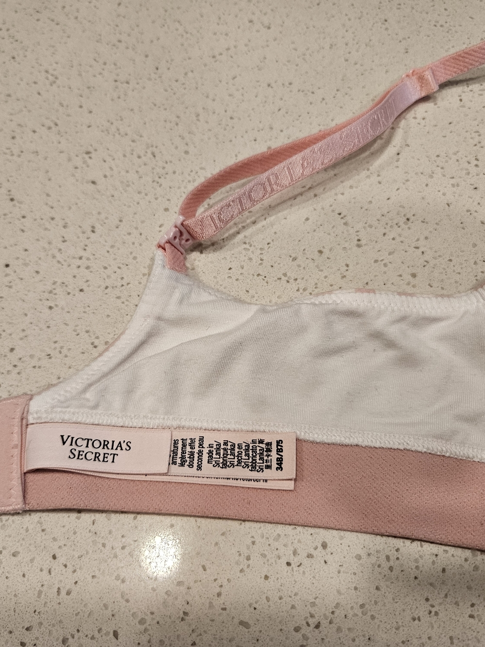 Victoria's Secret Pink & White Striped Lightly Padded Wireless Bra - Picture 7 of 11